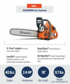 Alternative view of Husqvarna Chainsaws & Pole Saws Husqvarna 440 18-in 40.9-cc 2-Cycle Gas Chainsaw