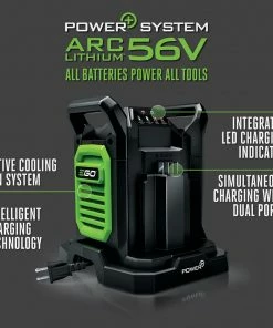 Alternative view of EGO Power Equipment Parts 56-Volt Lithium Ion Dual Charger