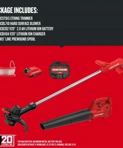 CRAFTSMAN Power Equipment Combo Kits 2-Piece 20-Volt Max Cordless Power Equipment Combo Kit 8 CRAFTSMAN Power Equipment Combo Kits 2-Piece 20-Volt Max Cordless Power Equipment Combo Kit -Lowes Store 40881030