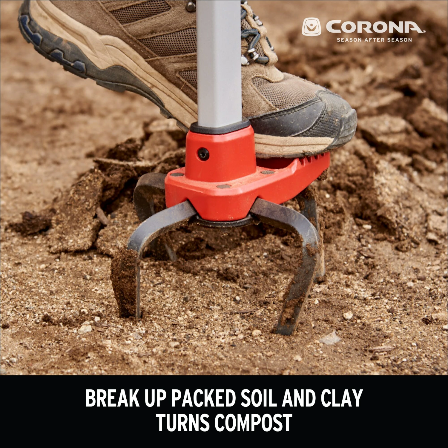 Corona Garden Hand Tools SoilRIPPER 8-in Steel Hand Tiller 4 Corona Garden Hand Tools SoilRIPPER 8-in Steel Hand Tiller - Image 4