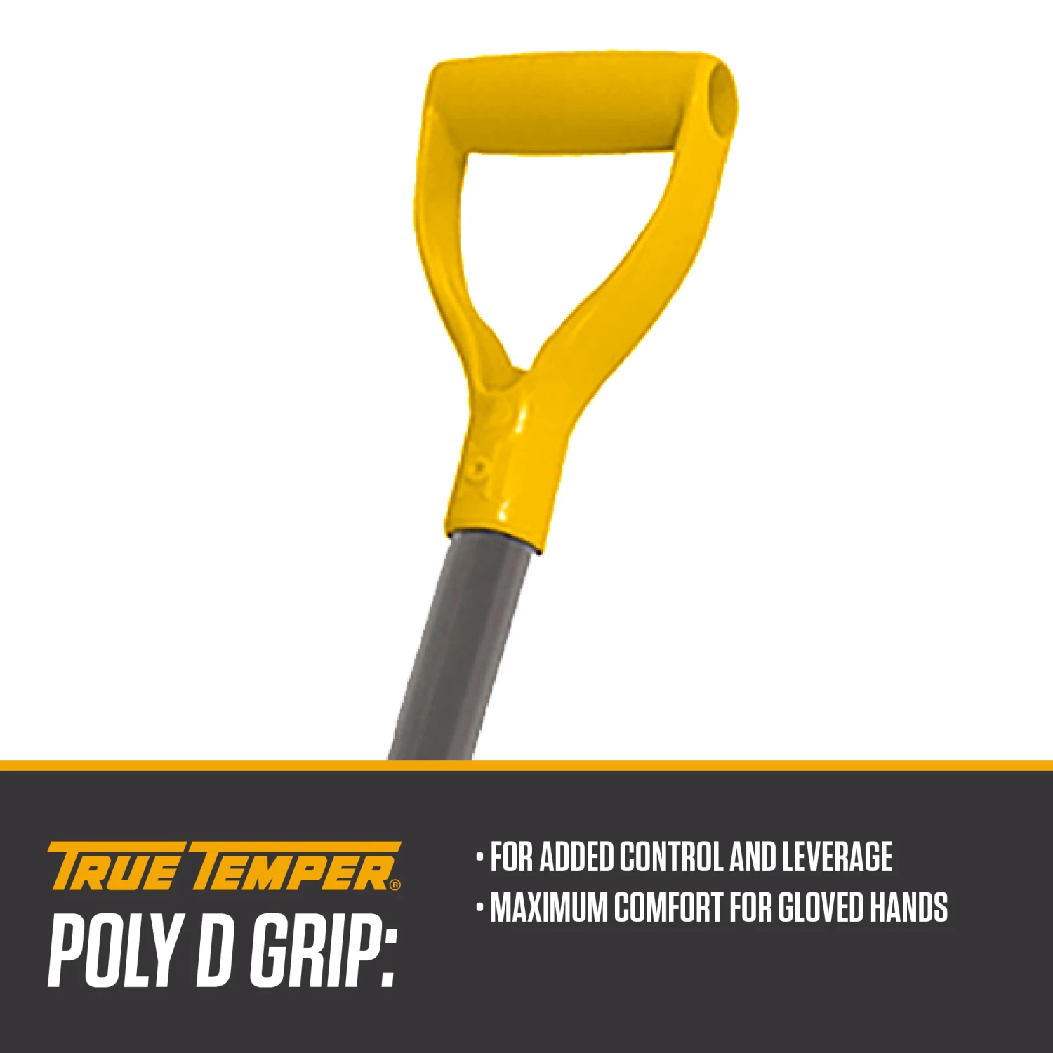 True Temper Lawn & Garden Hand Tools 18-in Poly Snow Shovel with 38-in Steel Handle 4 True Temper Lawn & Garden Hand Tools 18-in Poly Snow Shovel with 38-in Steel Handle - Image 4